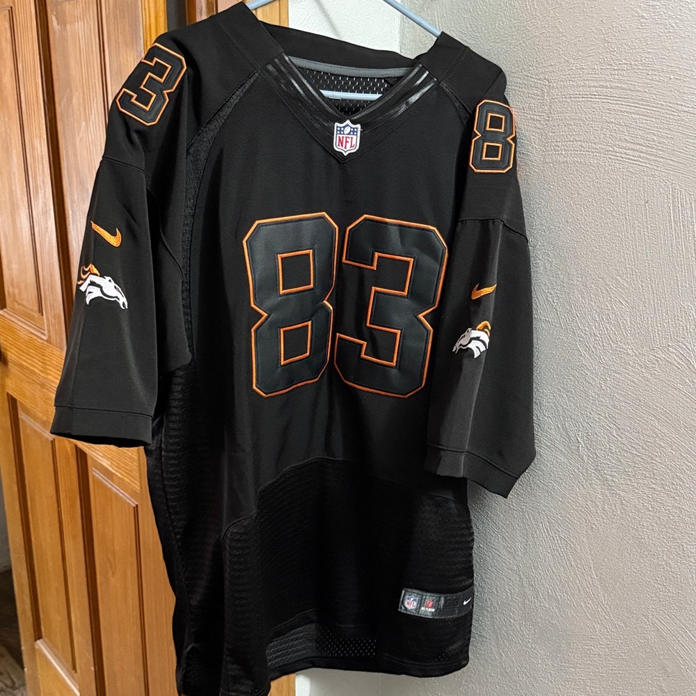NFL NIKE Broncos🐴Jersey 83 WELKER sz56 +NOC🔺925 studs - Picture 9 of 17